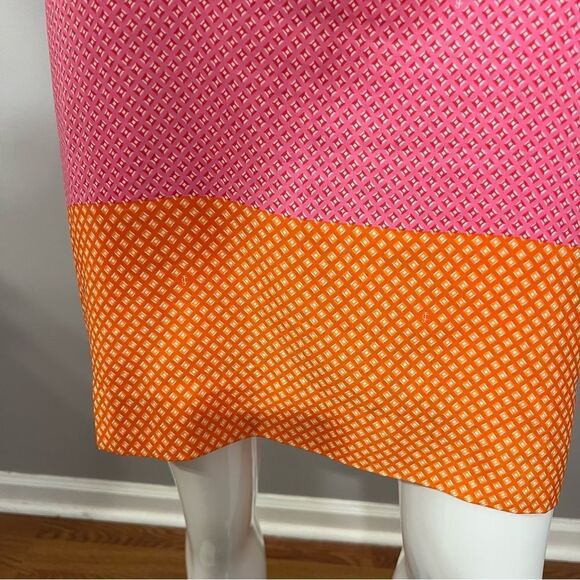 ‎Juicy Couture Pink/Orange Sleeveless Tie Neck Shift Dress -- 10 - Picture 4 of 11